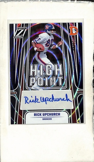 RICK UPCHURCH 2024 PANINI ZENITH AUTOGRAPH CARD