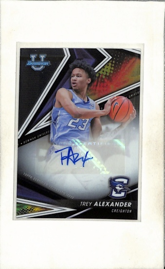 TREY ALEXANDER 2022-23 BOWMAN CHROME U AUTOGRAPH ROOKIE CARD