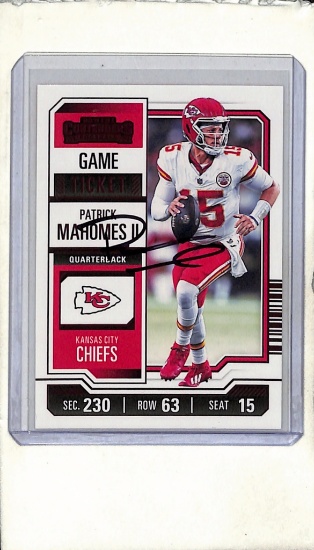 PATRICK MAHOMES HAND SIGNED IN PERSON AUTOGRAPH