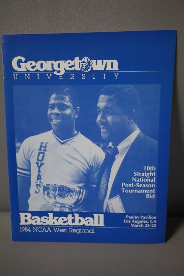 PATRICK EWING GEORGETOWN HOYAS 1984 NCAA PROGRAM