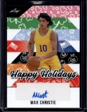 MAX CHRISTIE 2025 LEAF AUTOGRAPH CARD
