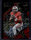 C.J. STROUD 2023 PANINI SELECT DRAFT RED LAZER PRIZM ROOKIE CARD