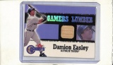 DAMION EASLEY 2000 FLEER GAMERS GAME USED BAT CARD