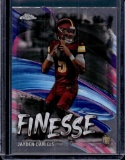 JAYDEN DANIELS 2024 TOPPS CHROME FINESSE ROOKIE CARD