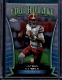 JAYDEN DANIELS 2024 TOPPS CHROME YOUTHQUAKE ROOKIE CARD