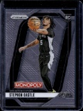 STEPHON CASTLE 2024-25 PANINI PRIZM MONOPOLY ROOKIE CARD
