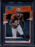 TEE HIGGINS 2020 DONRUSS CLEARLY ROOKIE CARD