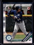 JULIO RODRIGUEZ 2019 BOWMAN DRAFT 1ST ROOKIE CARD