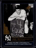 JOE DIMAGGIO 2009 UPPER DECK CAREER TRIBUTE GOLD
