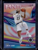 LEBRON JAMES 2023-24 HOOPS PREMIUM STOCK ANTI-GRAVITY SILVER PRIZM SP