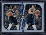 LUKA DONCIC KYRIE IRVING 2023-24 PANINI OPTIC ILLUSIONS SILVER PRIZM