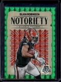 BIJAN ROBINSON 2024 PANINI MOSAIC NOTORIETY GREEN PRIZM