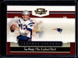 TOM BRADY 2007 DONRUSS THREADS CENTURY LEGENDS INSERT
