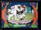 DEVON ACHANE 2023 PANINI ROOKIES & STARS ARTISTRY IN MOTION ORANGE INSERT