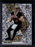DREW BREES 2020 PANINI MOSAIC NO HUDDLE SILVER PRIZM