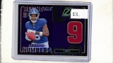 MALIK NABERS 2024 PANINI ZENITH BEHIND THE NUMBERS BLUE ROOKIE COLOR MATCH