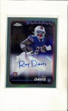 RAY DAVIS 2024 TOPPS CHROME TEAL REFRACTOR AUTOGRAPH ROOKIE CARD