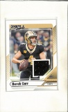 DEREK CARR 2024 DONRUSS GAME USED JERSEY CARD