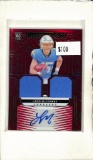 LADD MCCONKEY 2024 PANINI OBSIDIAN RED PRIZM DUAL JERSEY AUTOGRAPH ROOKIE
