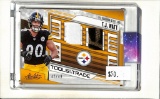 T.J. WATT 2023 PANINI ABSOLUTE DUAL GAME USED JERSEY & BALL PATCH