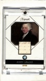 JOHN ADAMS 2023 PIECES OF THE PAST KEEPSAKE WRITTEN DOCUMENT BLUE TOPAZ RELIC