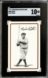 BABE RUTH 1978 LANDSMAN PLAYING CARD 8 OF CLUBS. SGC GRADED