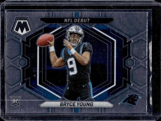 BRYCE YOUNG 2023 PANINI MOSAIC NFL DEBUT ROOKIE CARD