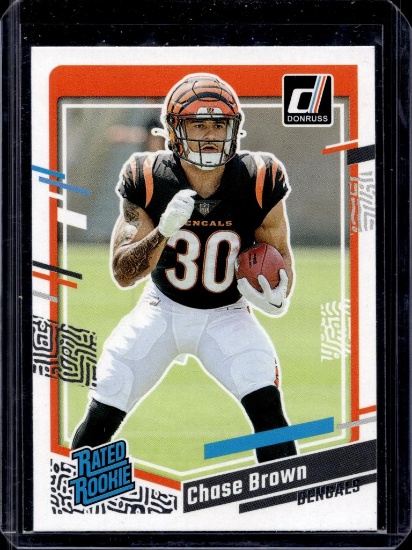 CHASE BROWN 2023 DONRUSS RATED ROOKIE CARD