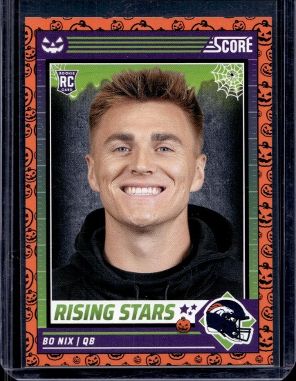 BO NIX 2024 SCORE HALLOWEEN ORANGE PUMPKINS ROOKIE CARD