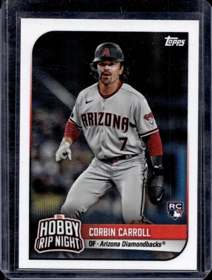 CORBIN CARROLL 2023 TOPPS HOBBY RIP NIGHT PROMO ROOKIE CARD