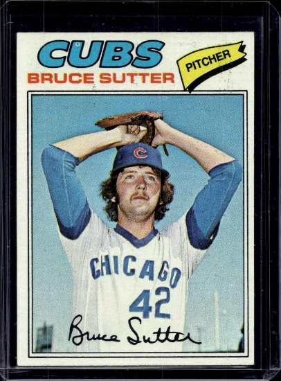 BRUCE SUTTER 1977 TOPPS ROOKIE CARD