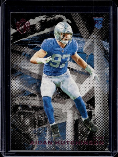 AIDAN HUTCHINSON 2022 PANINI GRIDIRON KINGS PINK FOIL ROOKIE CARD