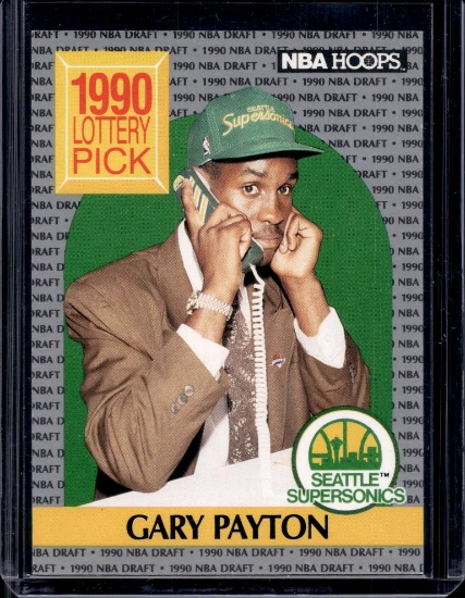 GARY PAYTON 1990-91 HOOPS ROOKIE CARD