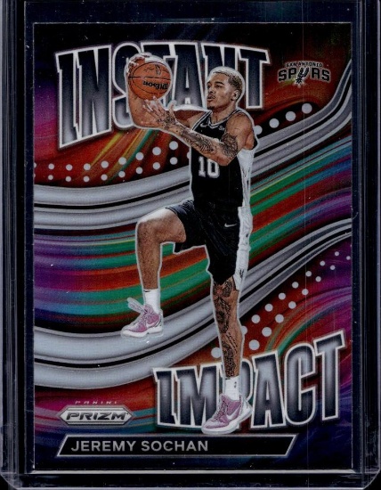 JEREMY SOCHAN 2022-23 PANINI PRIZM INSTANT IMPACT SILVER PRIZM ROOKIE