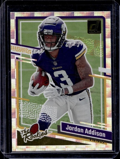 JORDAN ADDISON 2023 DONRUSS THE ROOKIES ROOKIE CARD