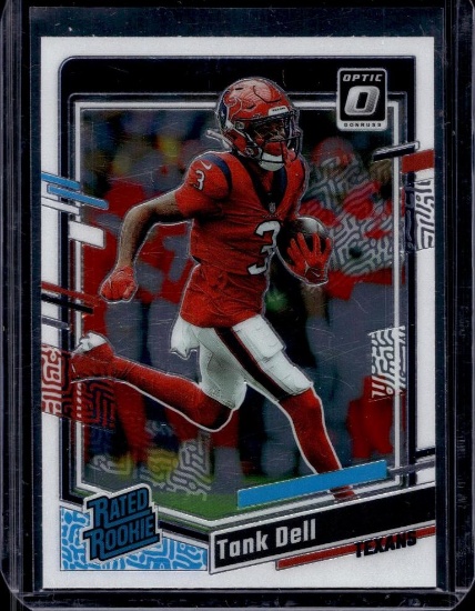 TANK DELL 2023 PANINI OPTIC RATED ROOKIE CARD