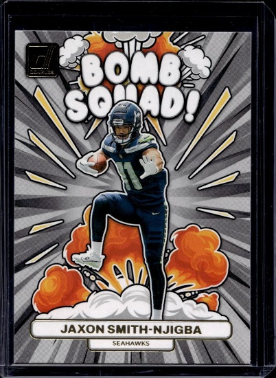 JAXON SMITH NJIGBA 2023 DONRUSS BOMB SQUAD ROOKIE CARD
