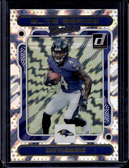 ZAY FLOWERS 2023 DONRUSS ELITE SERIES ROOKIES ROOKIE CARD