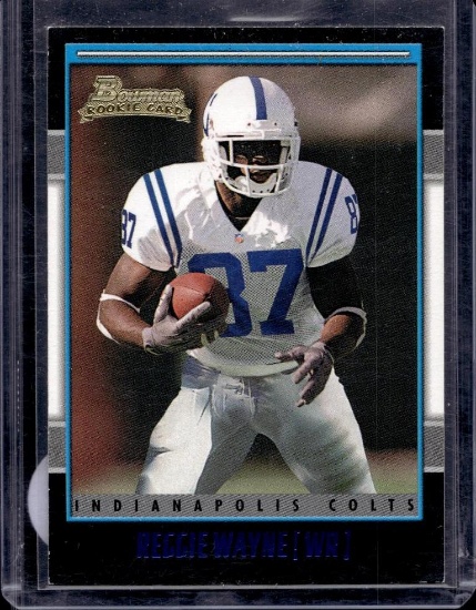 REGGIE WAYNE 2001 BOWMAN ROOKIE CARD