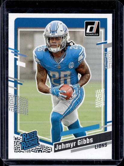 JAHMYR GIBBS 2023 DONRUSS RATED ROOKIE CARD