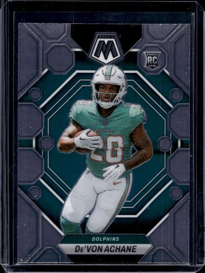 DE'VON ACHANE 2023 PANINI MOSAIC ROOKIE CARD