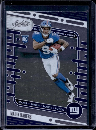 MALIK NABERS 2024 PANINI ABSOLUTE ROOKIE CARD