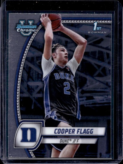 COOPER FLAGG 2024-25 BOWMAN CHROME U 1ST ROOKIE CARD