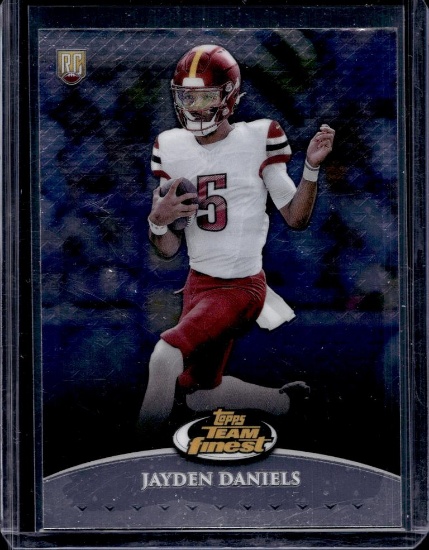 JAYDEN DANIELS 2024 TOPPS FINEST ROOKIE CARD