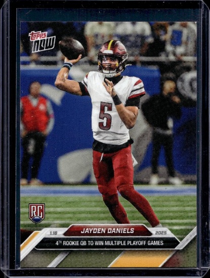 JAYDEN DANIELS 2024 TOPPS NOW ROOKIE CARD