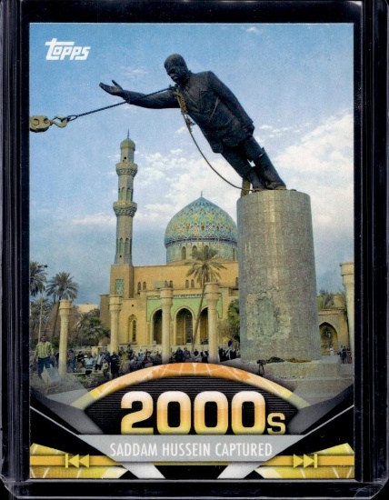 SADDAM HUSSEIN CAPTURED 2011 TOPPS AMERICAN PIE