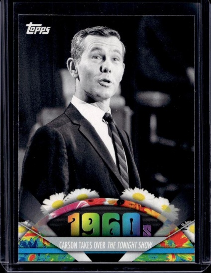 JOHNNY CARSON DEBUTS 2011 TOPPS AMERICAN PIE