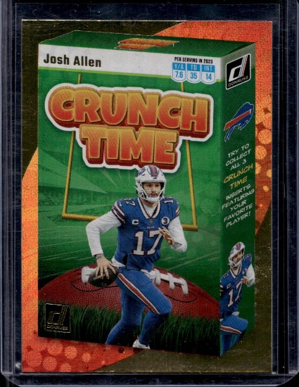 JOSH ALLEN 2023 DONRUSS CRUNCH TIME HOLO FOIL CASE HIT SP