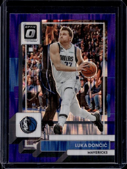 LUKA DONCIC 2022-23 PANINI OPTIC PURPLE FLASH PRIZM