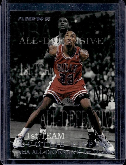 SCOTTIE PIPPEN 1994-95 FLEER ALL-DEFENSIVE INSERT